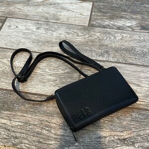 Beis Black Crossbody travel wallet